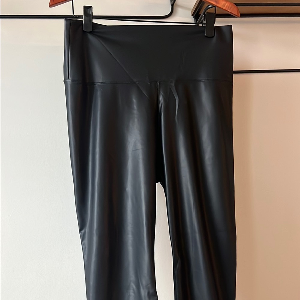 Black Faux Leather Leggings
